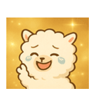 キラキラふわふわアルパカ@SFW（個別スタンプ：20）