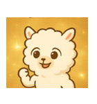 キラキラふわふわアルパカ@SFW（個別スタンプ：21）