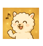 キラキラふわふわアルパカ@SFW（個別スタンプ：29）