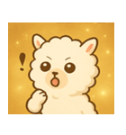 キラキラふわふわアルパカ@SFW（個別スタンプ：30）