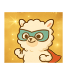 キラキラふわふわアルパカ@SFW（個別スタンプ：32）