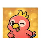 キラキラくちばしのオウム@SFW（個別スタンプ：2）