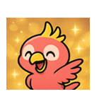 キラキラくちばしのオウム@SFW（個別スタンプ：4）