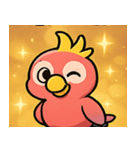 キラキラくちばしのオウム@SFW（個別スタンプ：5）