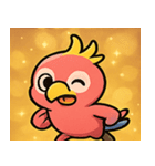 キラキラくちばしのオウム@SFW（個別スタンプ：6）
