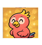 キラキラくちばしのオウム@SFW（個別スタンプ：12）