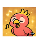 キラキラくちばしのオウム@SFW（個別スタンプ：13）