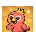 キラキラくちばしのオウム@SFW（個別スタンプ：14）