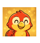 キラキラくちばしのオウム@SFW（個別スタンプ：18）