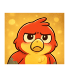 キラキラくちばしのオウム@SFW（個別スタンプ：19）