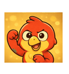 キラキラくちばしのオウム@SFW（個別スタンプ：21）