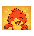 キラキラくちばしのオウム@SFW（個別スタンプ：22）