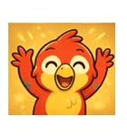 キラキラくちばしのオウム@SFW（個別スタンプ：23）