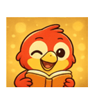 キラキラくちばしのオウム@SFW（個別スタンプ：27）