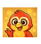キラキラくちばしのオウム@SFW（個別スタンプ：28）