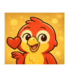 キラキラくちばしのオウム@SFW（個別スタンプ：31）