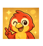キラキラくちばしのオウム@SFW（個別スタンプ：32）
