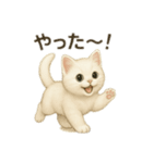 沢山の白猫ちゃん 文字無しあり 日本語（個別スタンプ：3）