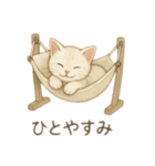沢山の白猫ちゃん 文字無しあり 日本語（個別スタンプ：11）