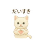 沢山の白猫ちゃん 文字無しあり 日本語（個別スタンプ：22）