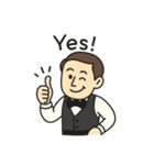 ソムリエが挨拶（個別スタンプ：1）