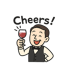 ソムリエが挨拶（個別スタンプ：3）