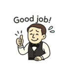 ソムリエが挨拶（個別スタンプ：4）