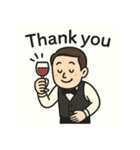 ソムリエが挨拶（個別スタンプ：5）