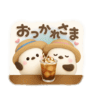 ぽってりシマエナガ団♡夏スタンプ（個別スタンプ：1）