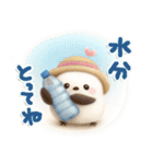 ぽってりシマエナガ団♡夏スタンプ（個別スタンプ：9）