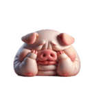 ピンクぶたが一番あなたを愛してる（個別スタンプ：9）