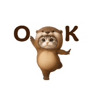 踊る！カニャウソ（個別スタンプ：3）