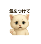 自信なさげなこねこのふわ猫スタンプ（個別スタンプ：31）