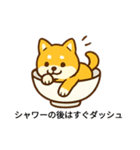 お茶碗犬 おちゃわんわん あいさつ（個別スタンプ：5）