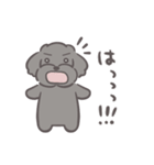 ふわシュナ 日常 黒（個別スタンプ：4）