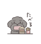 ふわシュナ 日常 黒（個別スタンプ：25）