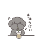 ふわシュナ 日常 黒（個別スタンプ：28）