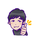 ゆるっと糸目くん（個別スタンプ：1）