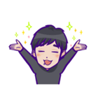 ゆるっと糸目くん（個別スタンプ：3）