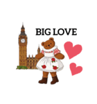 ずーっと使える♡ガーリーベアのロンドン（個別スタンプ：7）