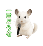 白いチンチラのmofuな日常（個別スタンプ：39）