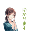 社畜ちゃんの納期★進捗敬語（個別スタンプ：16）