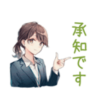 社畜ちゃんの納期★進捗敬語（個別スタンプ：20）