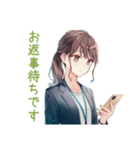 社畜ちゃんの納期★進捗敬語（個別スタンプ：36）