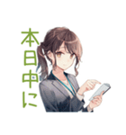 社畜ちゃんの納期★進捗敬語（個別スタンプ：40）