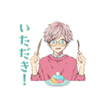 ゆめかわ男子のお料理タイム♡（個別スタンプ：12）
