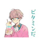 ゆめかわ男子のお料理タイム♡（個別スタンプ：21）