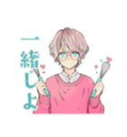ゆめかわ男子のお料理タイム♡（個別スタンプ：25）