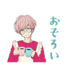 ゆめかわ男子のお料理タイム♡（個別スタンプ：34）