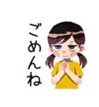 子ども（女の子）と親の心の声♡（個別スタンプ：13）